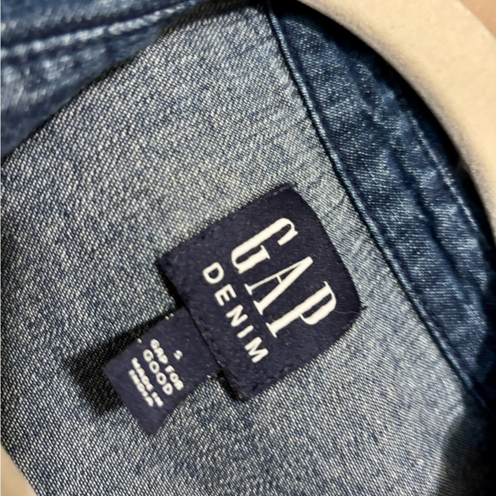 GAP Blue Long Sleeve Dress - Picture 3 of 4